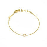 [Brenda Grands] Waterproof Gold Dainty Initial Bracelet