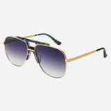 [Freyrs] Logan Aviator Sunglasses in Light Gold/Gray