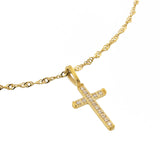 [Brenda Grands] Diamond Cross Necklace