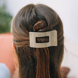 [TELETIES] Flat Rectangle Hair Clip – Small Sage It Ain’t So