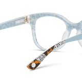 Peepers Flower Child Light Blue Reading Glasses