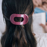 [TELETIES] Flat Round Hair Clip – Medium Wild Side