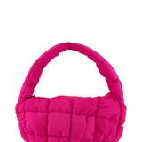 Mini Puffer Quilted Bag-Hot Pink