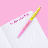 Pen Card - "You're Stupendous" - Pink + Yellow