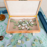 Burlwood Reserve Mahjong Tile Storage Box