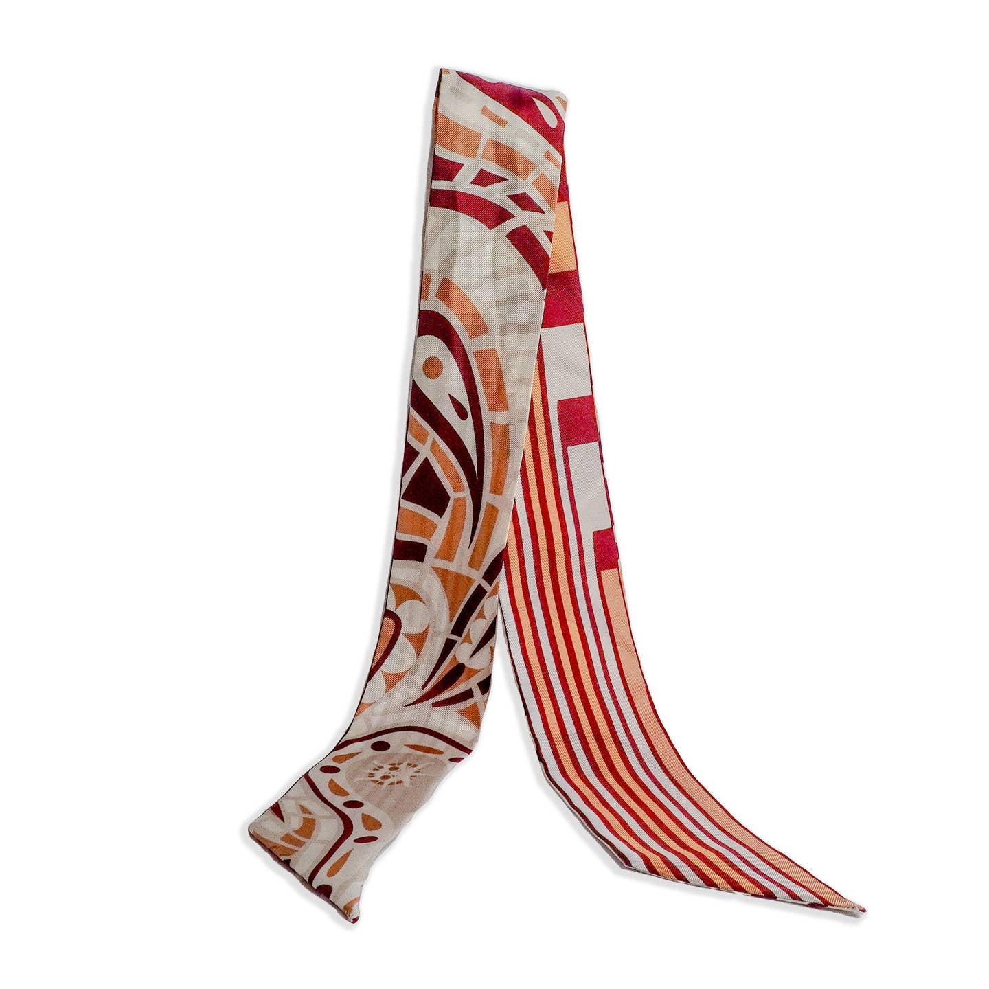 [Hampton Road] Crimson Paisley Twilly Set