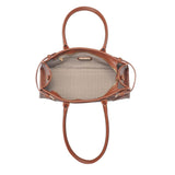 Mocha Grace Structured Crossbody Bag