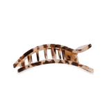 [TELETIES] Flat Rectangle Hair Clip – Medium Blonde Tortoise