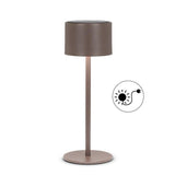 Solar Glow LED Outdoor Table Lamp | Charcoal Brown