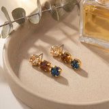 [Sorrelli] Matilda Triple Dangle Earrings – Blue