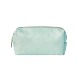 Woven Beauty Bag Small Teal