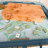 Burlwood Reserve Mahjong Tile Storage Box