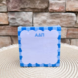 Alpha Delta Pi Sorority Scalloped Notepad Cube- The Pink Pineapple 850