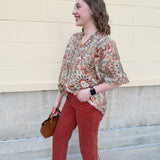 Autumn Meadow Smocked Top