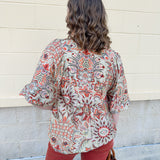 Autumn Meadow Smocked Top