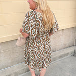 Autumn Mosaic Dress- The Pink Pineapple 850
