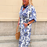 Azure Escape Midi Dress