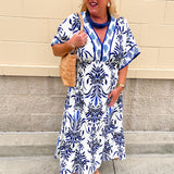 Azure Escape Midi Dress