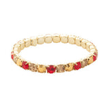 Sorrelli Mini Sienna Stretch Bracelet - Garnet