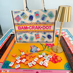 Bam Crak Dot Hand Beaded Mahjong Tote Bag