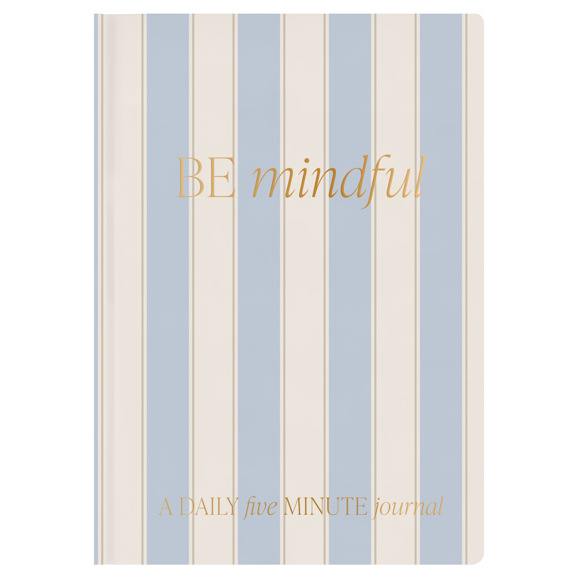 Be Mindful Prompted Striped Journal