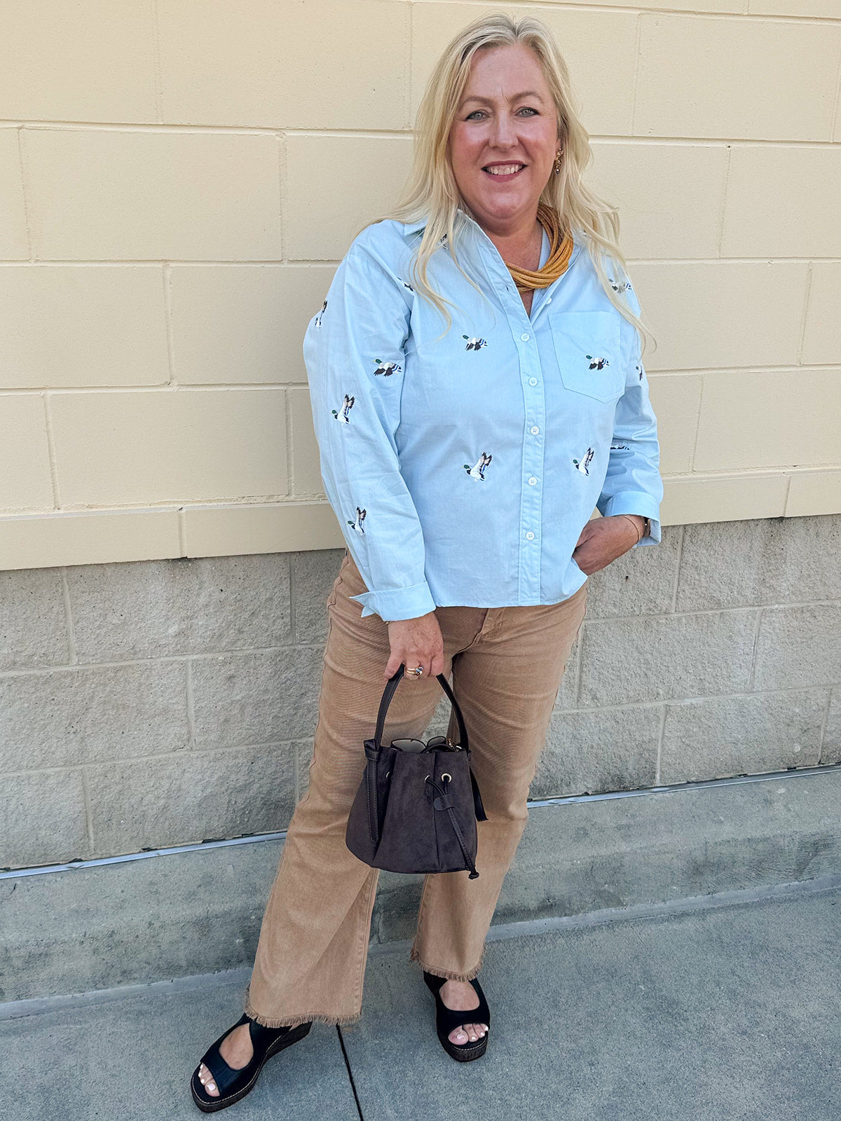 Birdsong Button Down- The Pink Pineapple 850