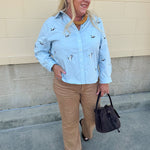 Birdsong Button Down- The Pink Pineapple 850