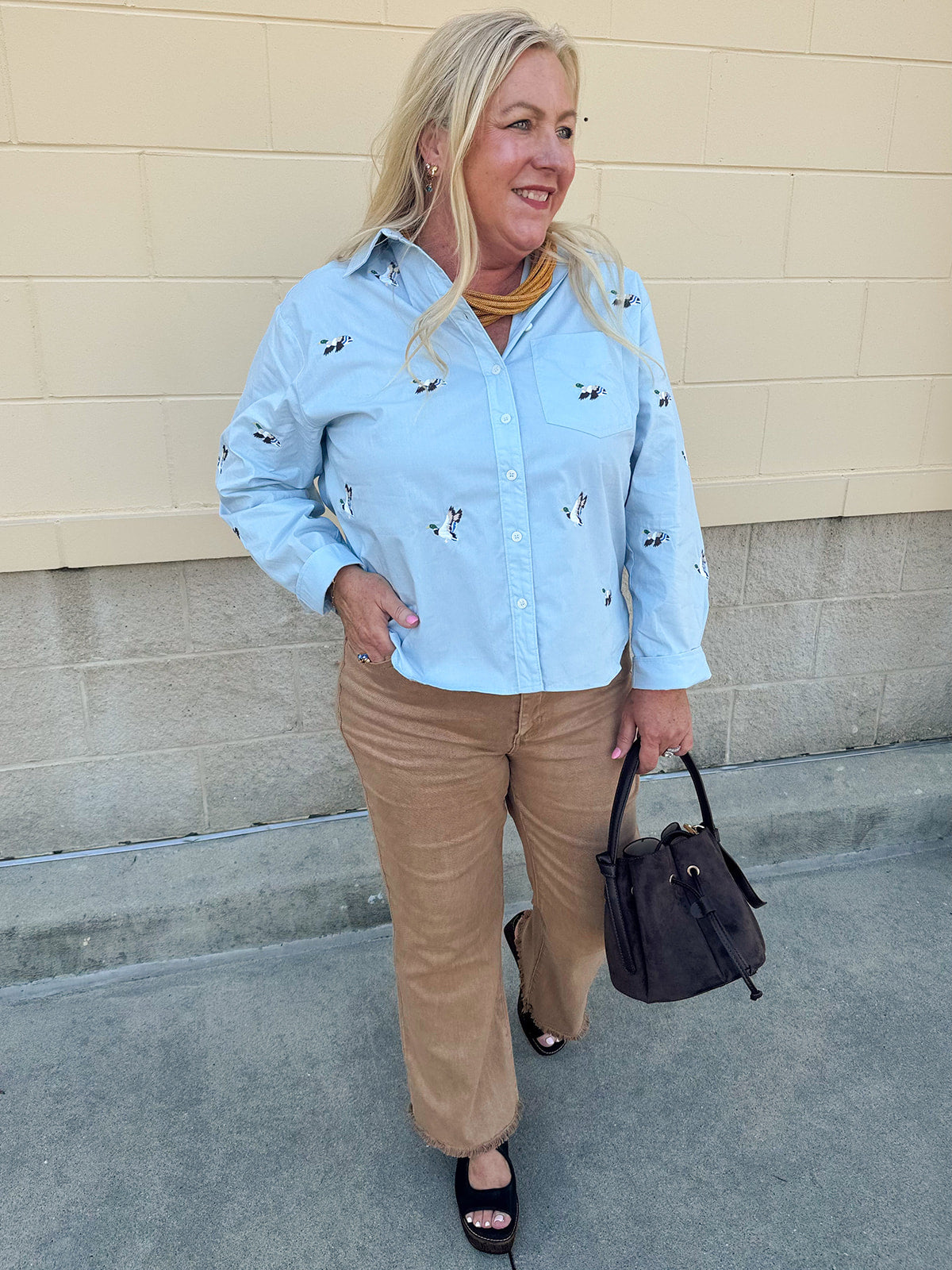 Birdsong Button Down- The Pink Pineapple 850