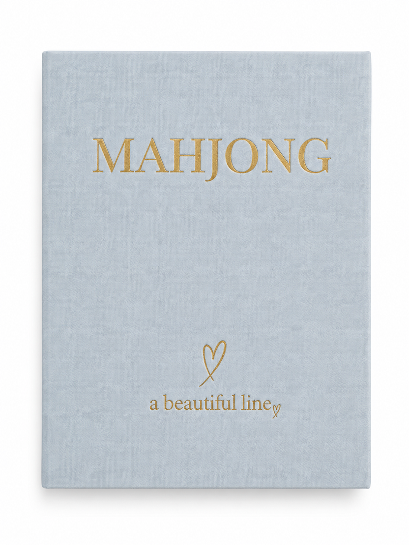Blue Mahjong Coffee Table Book Tile Storage