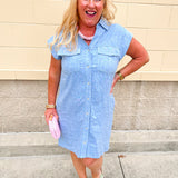 Blue Skies Ahead Mini Dress