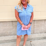 Blue Skies Ahead Mini Dress