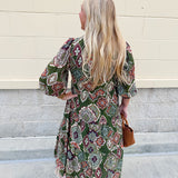[FINAL SALE] Boho Harmony Tiered Midi Dress