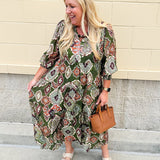 [FINAL SALE] Boho Harmony Tiered Midi Dress