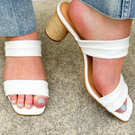 [Bruno Menegatti] Victoria White Leather Heel