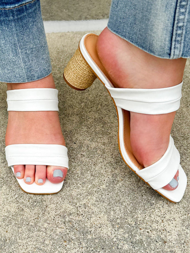[Bruno Menegatti] Victoria White Leather Heel