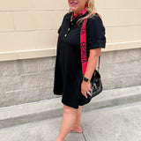 Campus Classic A-Line Dress in Black