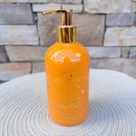 Capri Blue Pumpkin Dulce scented hand wash bottle.
