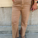 Caramel Bootcut Pants- The Pink Pineapple 850