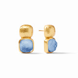 Julie Vos Catalina Earring - Chalcedony Blue