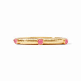 Julie Vos Catalina Hinge Bangle - Iridescent Peony Pink