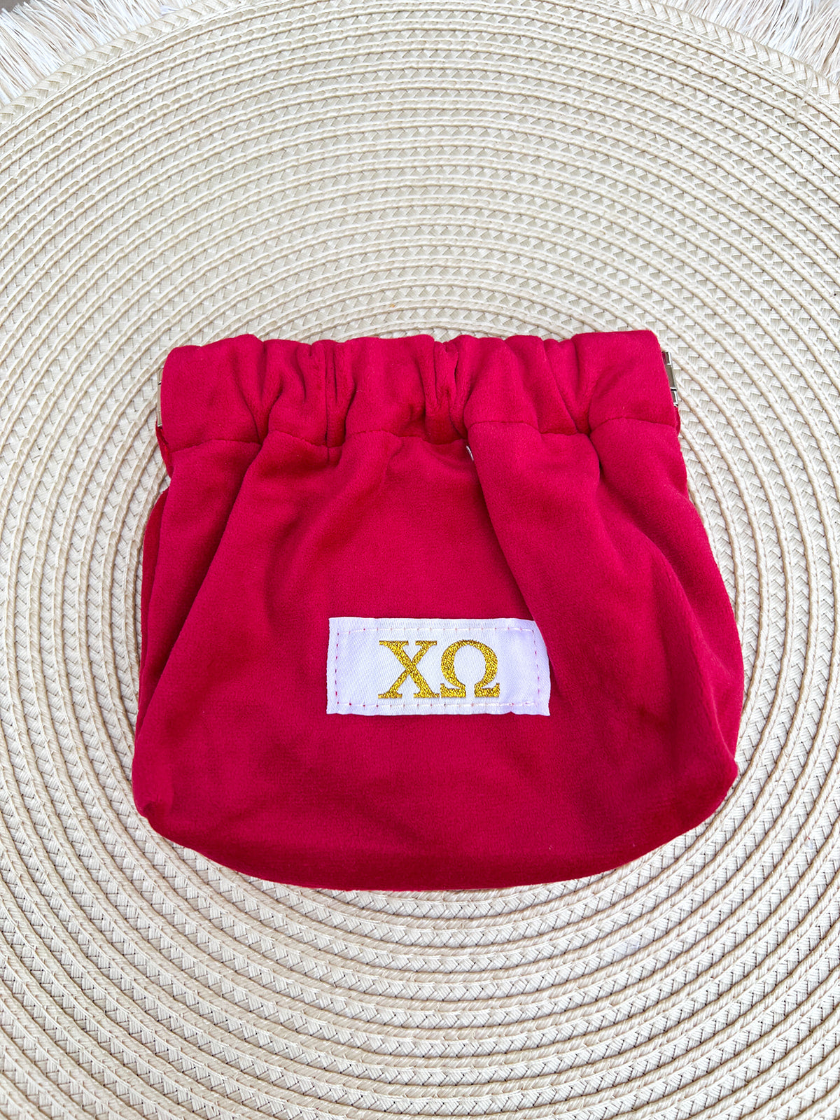 Chi Omega Mini Coin Purse- The Pink Pineapple 850