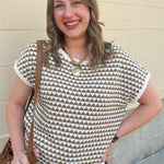 Cocoa Hour Knit Top- The Pink Pineapple 850