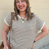 Cocoa Hour Knit Top- The Pink Pineapple 850