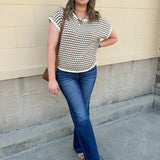 Cocoa Hour Knit Top- The Pink Pineapple 850