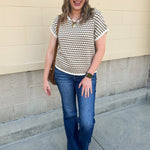 Cocoa Hour Knit Top- The Pink Pineapple 850