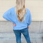 Complete Awe V-Neck Loose Fit in Chambray