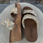 [Corky’s] Total Knockout Raffia Wedge