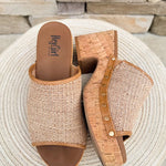 [Corkys] May I Help You Wedges in Honey Raffia- The Pink Pineapple 850