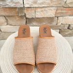[Corkys] May I Help You Wedges in Honey Raffia- The Pink Pineapple 850