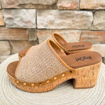 [Corkys] May I Help You Wedges in Honey Raffia- The Pink Pineapple 850